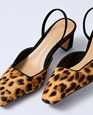 Ann Taylor Calf Hair Slingback Pump sold by Ann Taylor