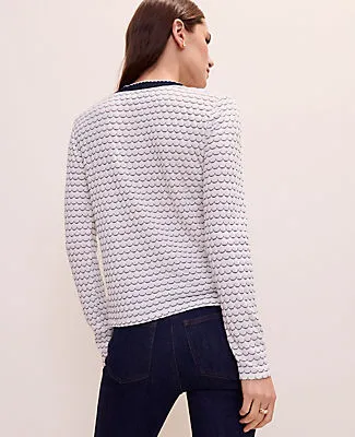 Ann Taylor Scalloped V-Neck Cardigan sold by Ann Taylor product image thumbnail 2
