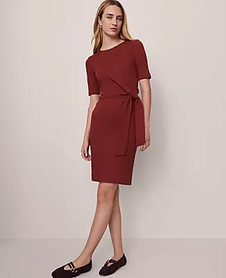 Ann Taylor Weekend Tie Waist Shift Dress sold by Ann Taylor product image thumbnail 3