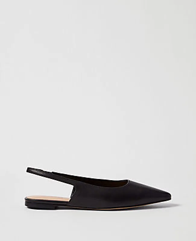 Ann Taylor Leather Slingback Flat made by Ann Taylor