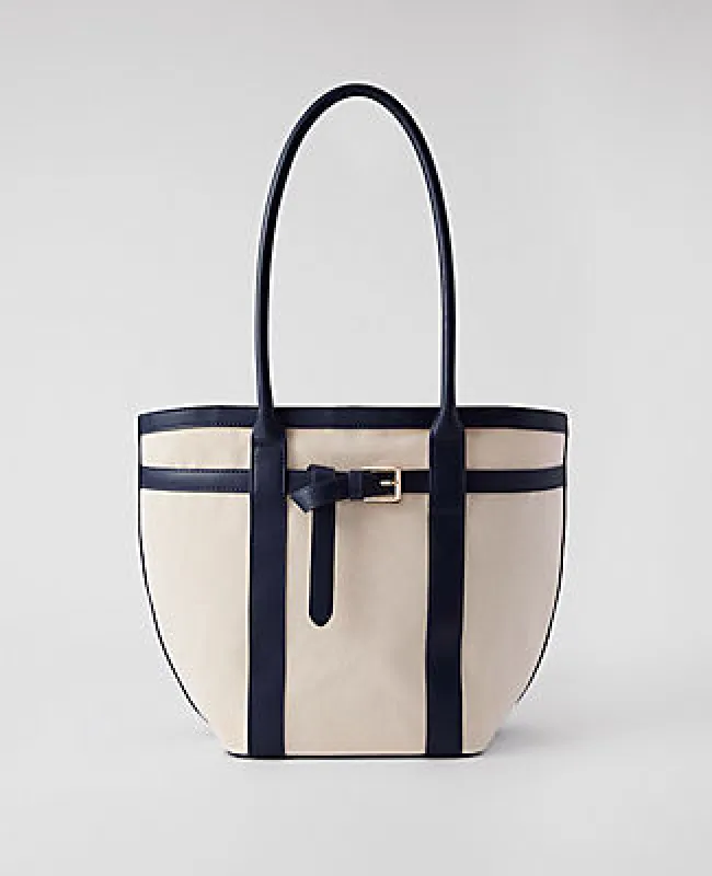 Ann Taylor Belted Canvas Tote made by Ann Taylor