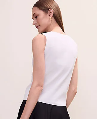 Ann Taylor Floral Appliqué Sweater Shell Top sold by Ann Taylor product image thumbnail 2