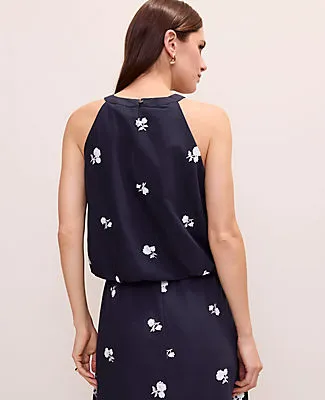 Ann Taylor Sequin Embroidered Halter Top sold by Ann Taylor product image thumbnail 2
