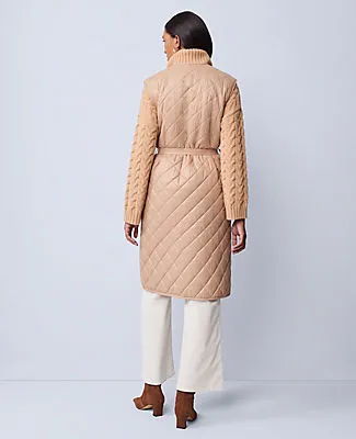Ann Taylor Weekend Quilted Long Puffer Vest sold by Ann Taylor product image thumbnail 2
