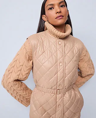 Ann Taylor Weekend Quilted Long Puffer Vest sold by Ann Taylor product image thumbnail 3