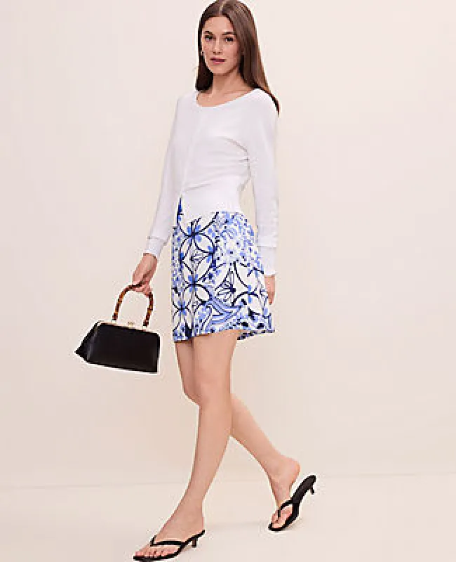 Ann Taylor Paisley Wrap Mini Skirt made by Ann Taylor