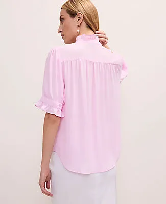 Ann Taylor Ruffle Collar Shirt sold by Ann Taylor product image thumbnail 2