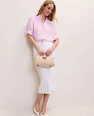 Ann Taylor Ruffle Collar Shirt sold by Ann Taylor product image thumbnail 3