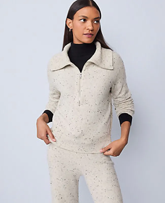 Ann Taylor Weekend Half-Zip Sweater made by Ann Taylor