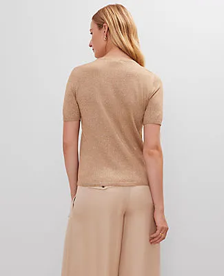 Ann Taylor Metallic Sweater Tee sold by Ann Taylor product image thumbnail 2