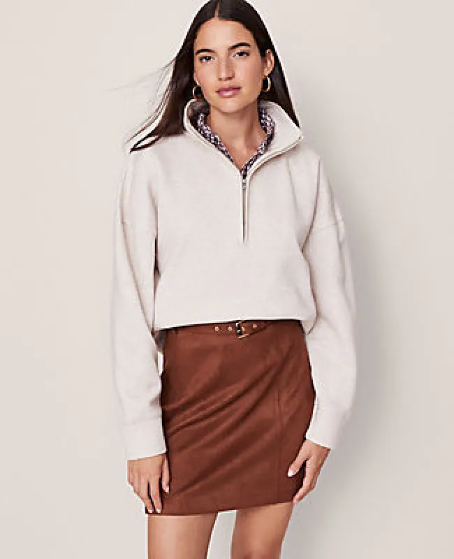Ann Taylor Weekend Half-Zip Sweatshirt made by Ann Taylor