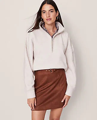 Ann Taylor Weekend Half-Zip Sweatshirt sold by Ann Taylor