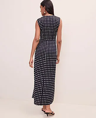 Ann Taylor Petite Polka Dot Maxi Dress in Satin sold by Ann Taylor product image thumbnail 2