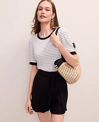 Ann Taylor Scalloped Ruffle Trim Top sold by Ann Taylor product image thumbnail 3