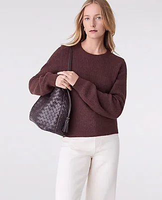 Ann Taylor Mixed Cable Sweater sold by Ann Taylor