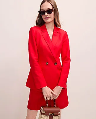 Ann Taylor The Crosby Blazer in Linen Blend sold by Ann Taylor