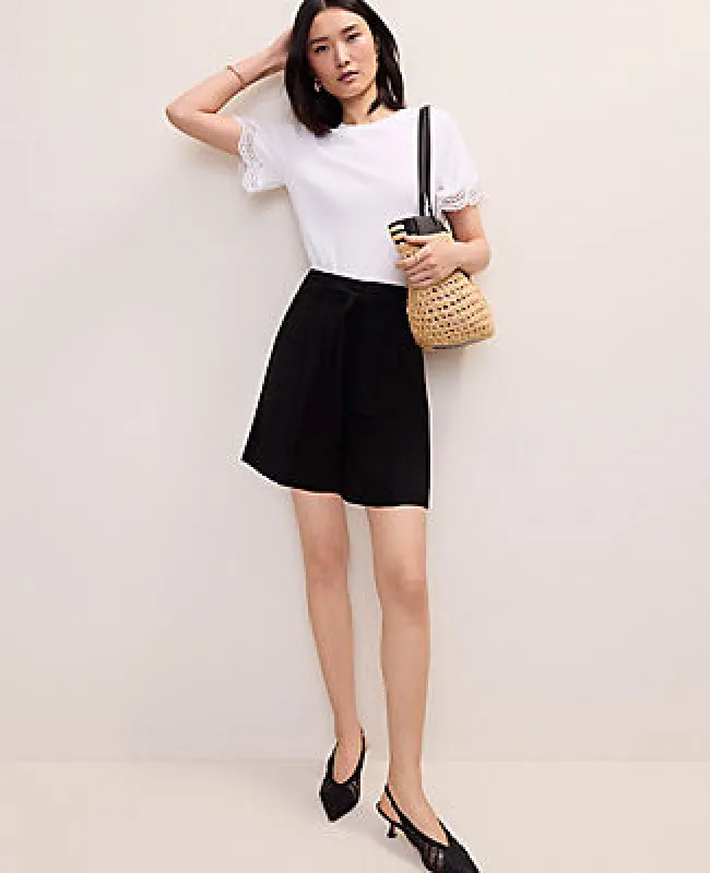 Ann Taylor Petite Pleated Paperbag Short made by Ann Taylor