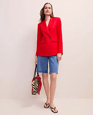 Ann Taylor The Crosby Blazer in Linen Blend sold by Ann Taylor product image thumbnail 3