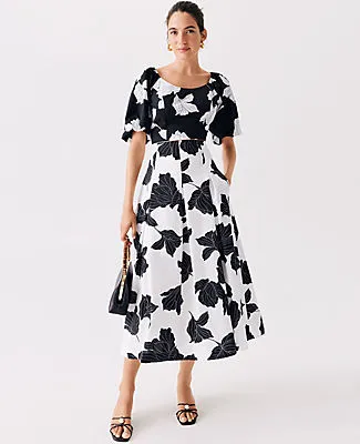 Ann Taylor Floral Puff Sleeve Top sold by Ann Taylor product image thumbnail 4
