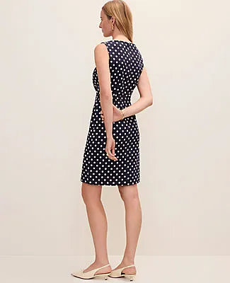 Ann Taylor The Belted Shift Dress in Polka Dot sold by Ann Taylor product image thumbnail 2