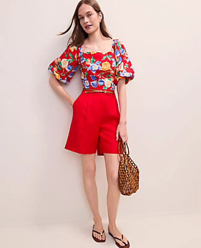 Ann Taylor The Bermuda Short in Linen Blend made by Ann Taylor