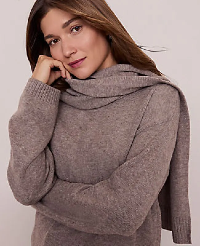 Ann Taylor Petite Weekend Scarf Sweater made by Ann Taylor