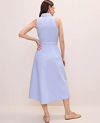 Ann Taylor Striped Collared Halter Midi Dress sold by Ann Taylor product image thumbnail 2