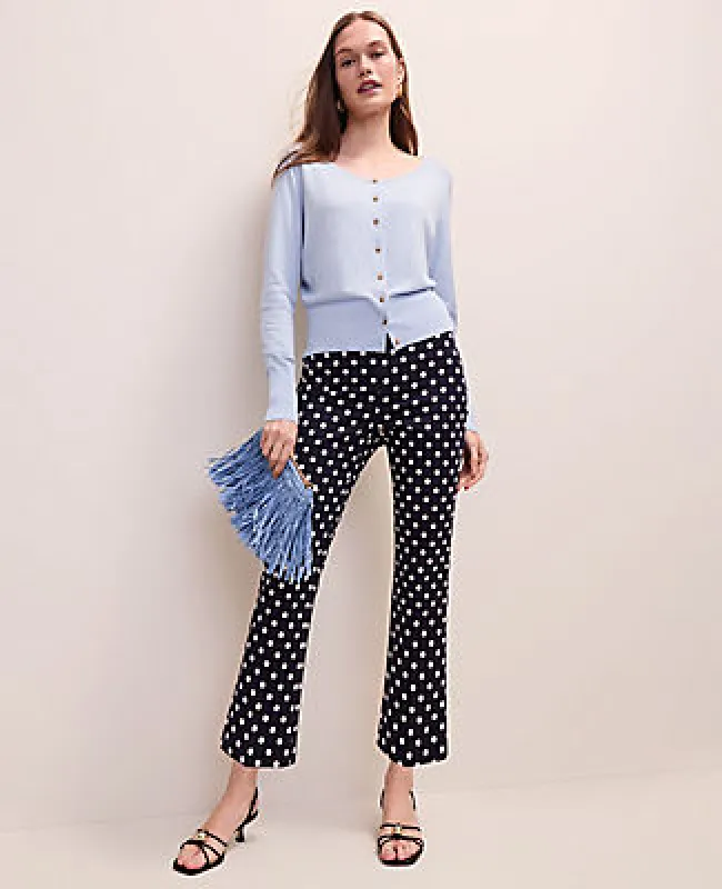 Ann Taylor The Slim Kick Capri in Polka Dot made by Ann Taylor