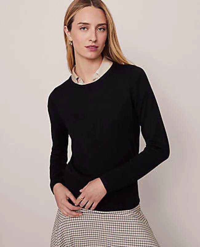 Ann Taylor Essential Crew Neck Sweater made by Ann Taylor