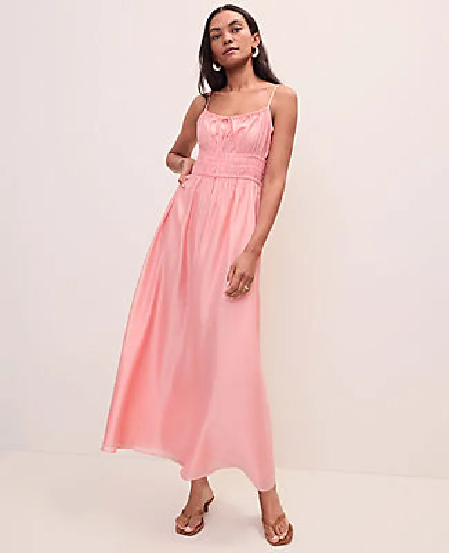 Ann Taylor Weekend Gathered Maxi Dress made by Ann Taylor