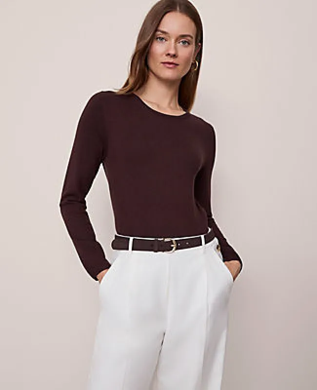 Ann Taylor Essential Crew Neck Sweater made by Ann Taylor