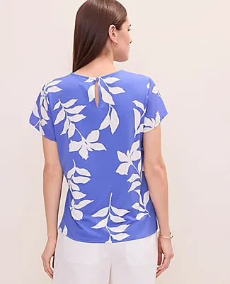 Ann Taylor Floral Crew Neck Tee sold by Ann Taylor product image thumbnail 2