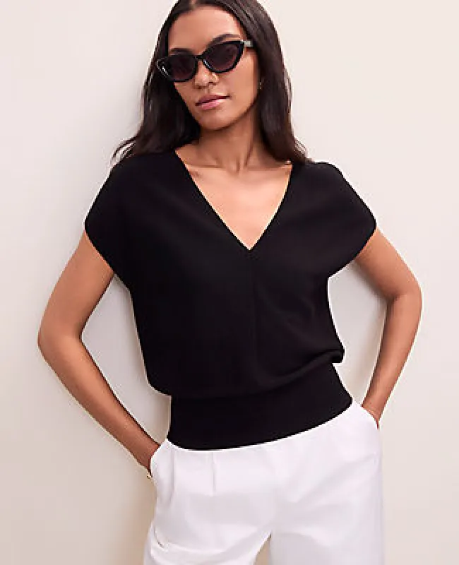 Ann Taylor Petite V-Neck Sweater made by Ann Taylor
