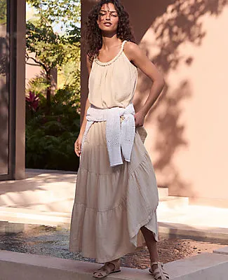 Ann Taylor Haven Well Within Organic Cotton Gauze Braided Top sold by Ann Taylor product image thumbnail 5