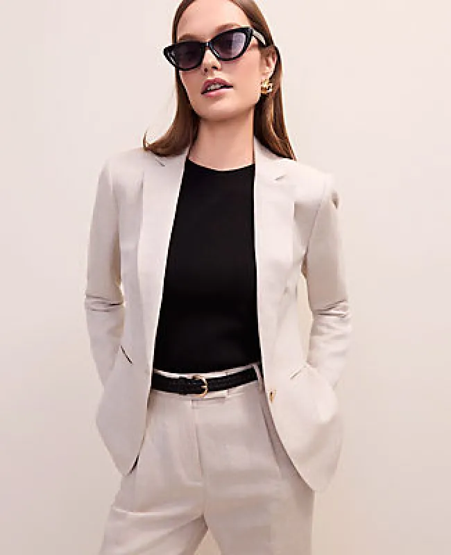 Ann Taylor The Hutton Blazer in Linen Blend made by Ann Taylor