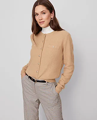 Ann Taylor Textured Cardigan sold by Ann Taylor product image thumbnail 3