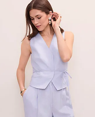 Ann Taylor Tie Waist Vest sold by Ann Taylor