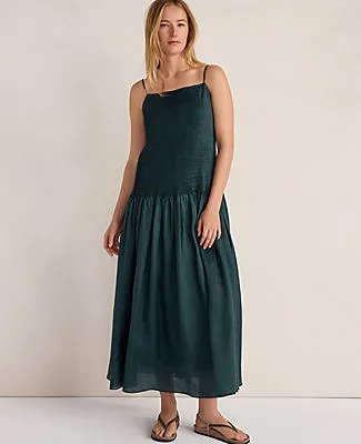 Ann Taylor Haven Well Within Ramie Blend Pleated Maxi Dress sold by Ann Taylor