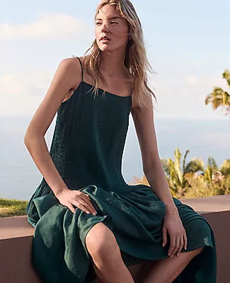 Ann Taylor Haven Well Within Ramie Blend Pleated Maxi Dress sold by Ann Taylor product image thumbnail 5
