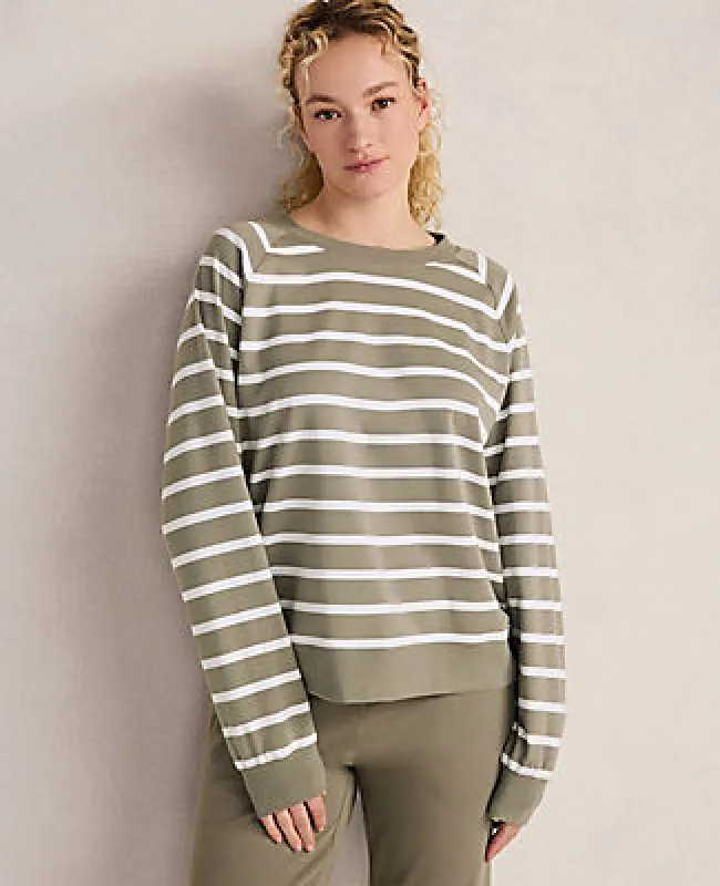 Ann Taylor Haven Well Within Organic Cotton Interlock Everyday Sweatshirt made by Ann Taylor