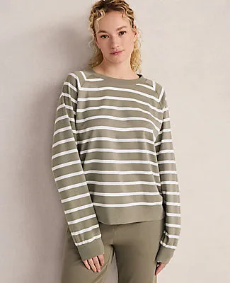 Ann Taylor Haven Well Within Organic Cotton Interlock Everyday Sweatshirt sold by Ann Taylor