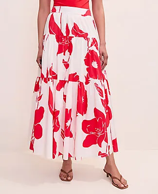 Ann Taylor Petite Floral Tiered Full Skirt sold by Ann Taylor product image thumbnail 2