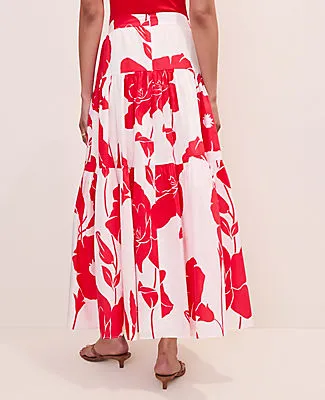 Ann Taylor Petite Floral Tiered Full Skirt sold by Ann Taylor product image thumbnail 3