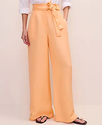 Ann Taylor Paperbag Pant in Linen Blend sold by Ann Taylor product image thumbnail 2