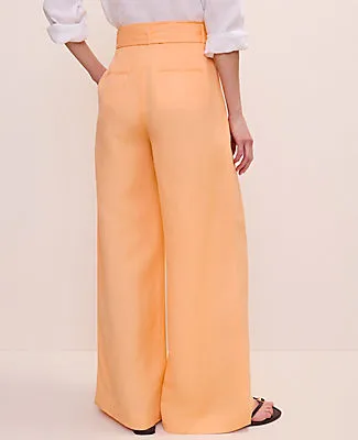 Ann Taylor Paperbag Pant in Linen Blend sold by Ann Taylor product image thumbnail 3