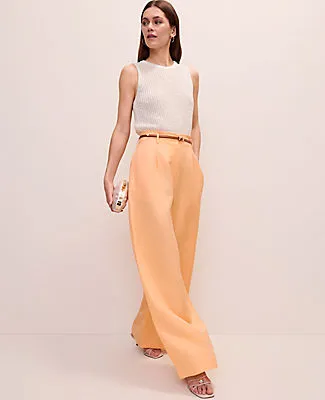 Ann Taylor Paperbag Pant in Linen Blend sold by Ann Taylor product image thumbnail 4