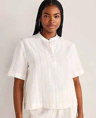 Ann Taylor Haven Well Within Silky Linen Blend Top sold by Ann Taylor