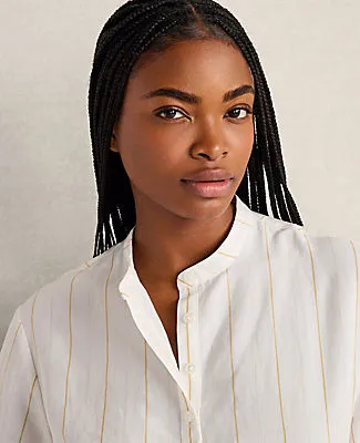 Ann Taylor Haven Well Within Silky Linen Blend Top sold by Ann Taylor product image thumbnail 2