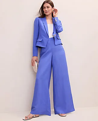 Ann Taylor The Statement Palazzo Pant in Linen Blend sold by Ann Taylor