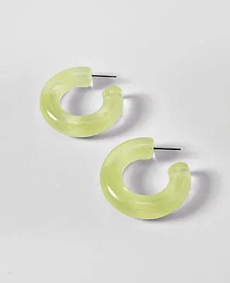 Ann Taylor Enamel Hoop Earrings sold by Ann Taylor